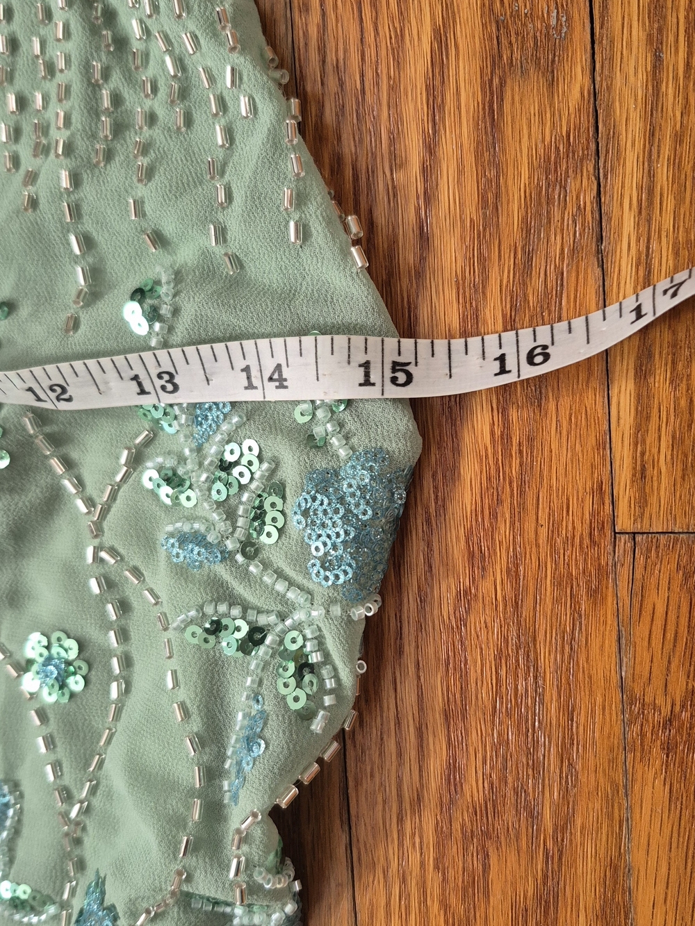 70s Vibe Mint Green Halter Cocktail Dress Medium - Picture 5 of 7